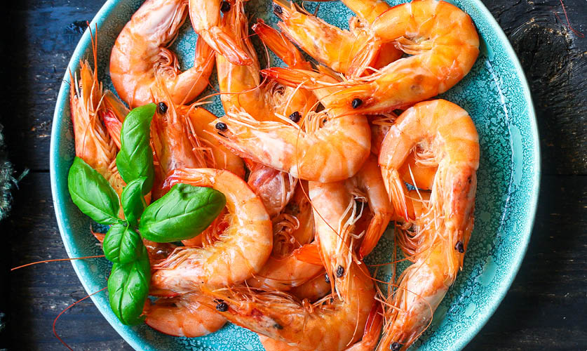 Cooked Whole Vannamei Prawns
