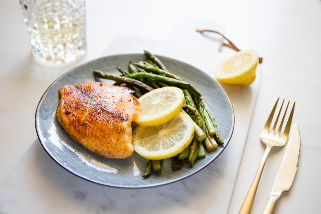 Delicious Raw Tilapia Fillets cooked