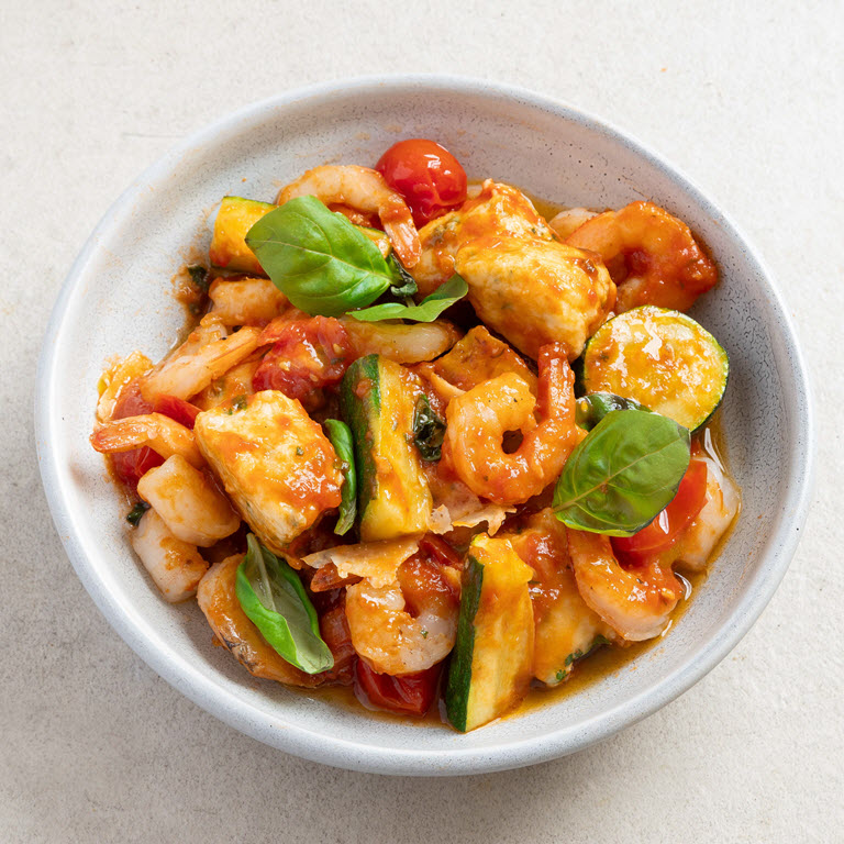 Ricotta Gnocchi with Prawns & Basil - Markwell Foods New Zealand