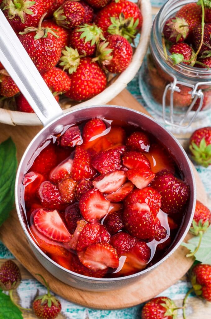 Sliced Strawberries