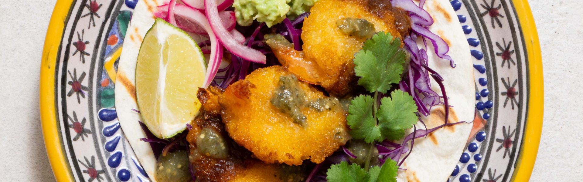 Crunchy Prawn Tacos - square